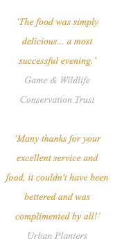 Feast Fine Catering Quote